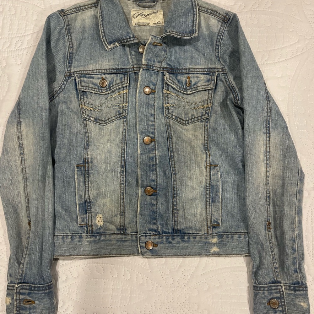 Aeropostale denim jacket, size Medium